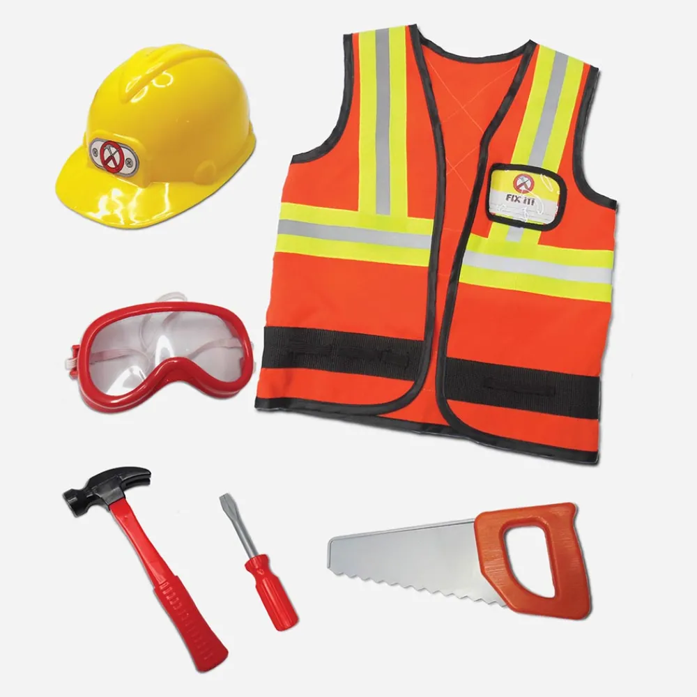 Hot Great Pretenders Construction Worker Costume And Accessories