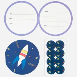 Clearance My Little Day Cosmos Birthday Invitation Card (8)