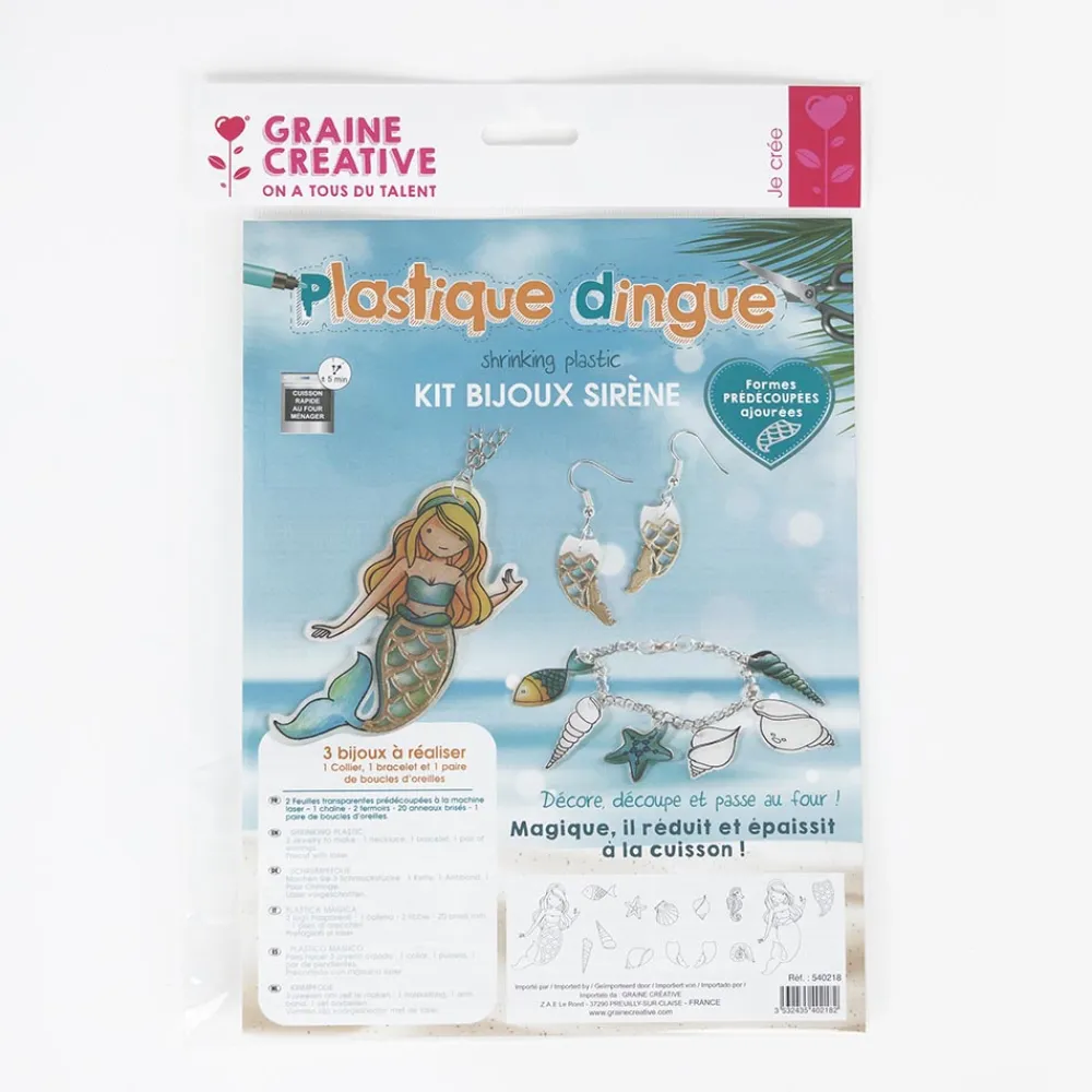 Outlet Graine Créative Crazy Plastic Mermaid Jewelry Kit