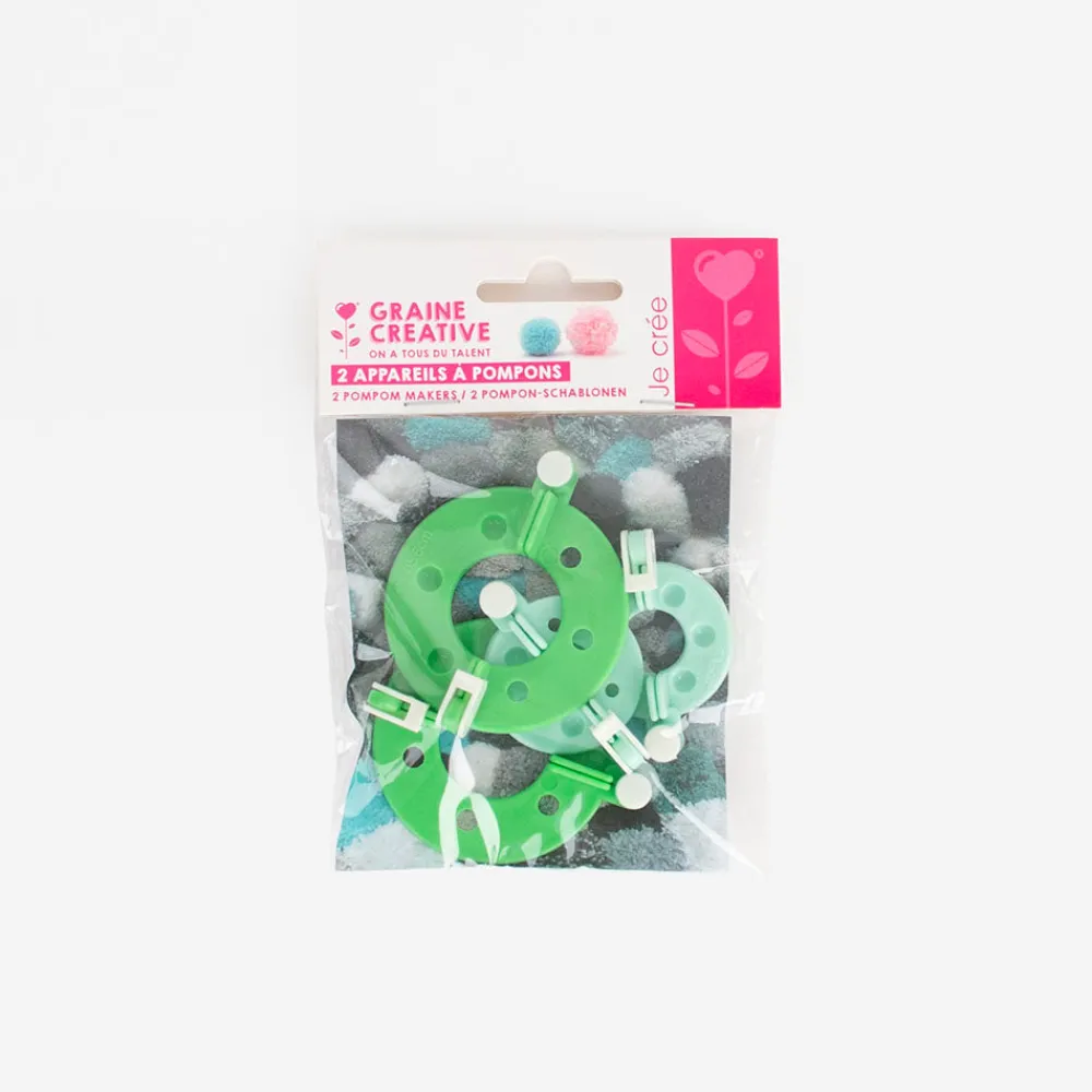 Hot Graine Créative Creative Activity Kit: 2 Pompom Devices