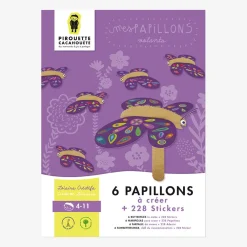 Store Pirouette Cacahouete Creative Leisure Kit: 6 Butterflies To Make