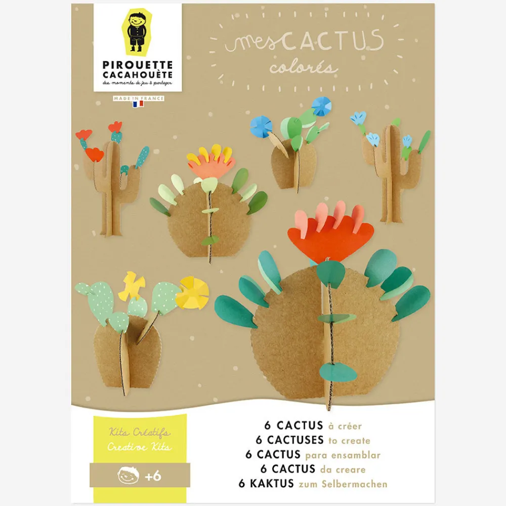 Store Pirouette Cacahouete Creative Leisure Kit: 6 Cacti To Create