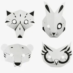 Best Sale Pirouette Cacahouete Creative Leisure Kit: 4 Forest Animal Masks To Make And Color