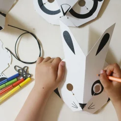 Best Sale Pirouette Cacahouete Creative Leisure Kit: 4 Forest Animal Masks To Make And Color