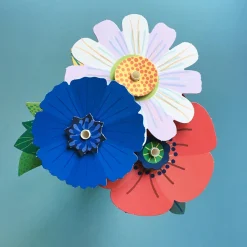 Sale Pirouette Cacahouete Creative Leisure Kit: Bouquet Of 3 Flowers To Create And 9 Stickers