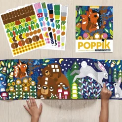 Hot Poppik Creative Poster + 520 Stickers: Baby Animals