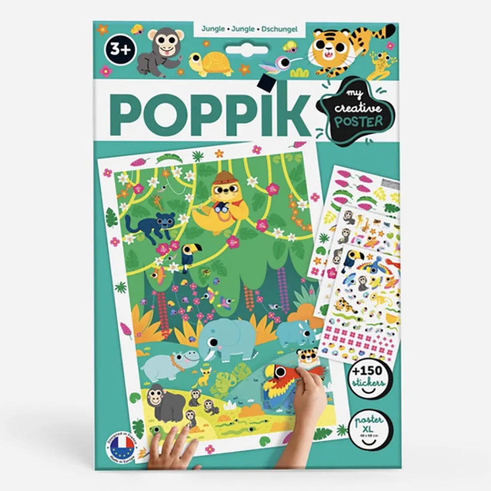 Flash Sale Poppik Creative Poster + 150 Stickers: Jungle