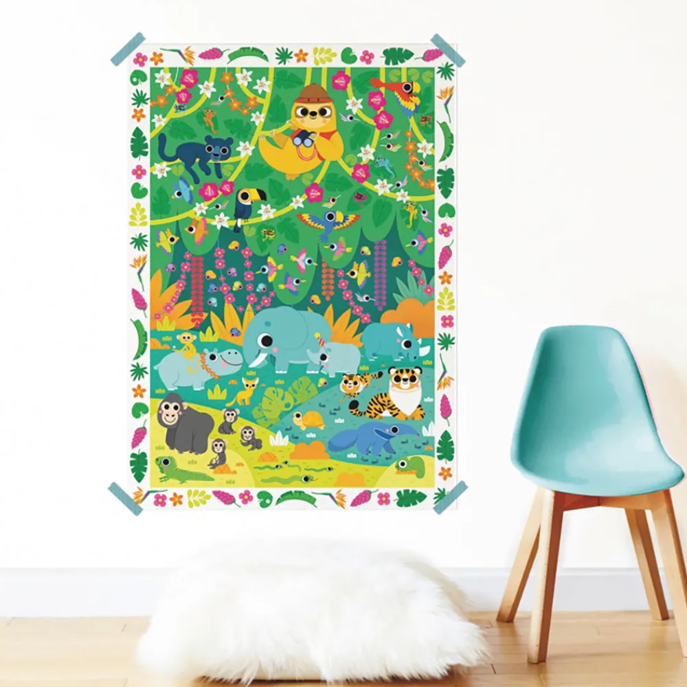Flash Sale Poppik Creative Poster + 150 Stickers: Jungle