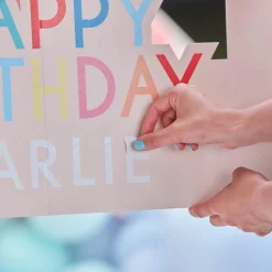 Best Sale Ginger Ray Customizable Birthday Frame With Multicolored Balloons