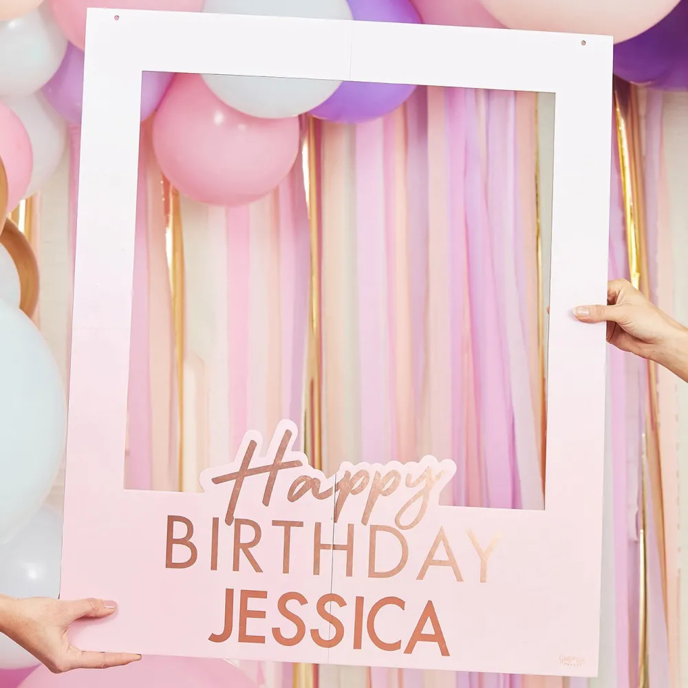 Clearance Ginger Ray Customizable Birthday Photobooth Frame