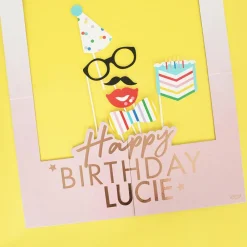 Clearance Ginger Ray Customizable Birthday Photobooth Frame