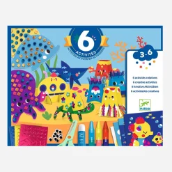 Cheap Djeco Cutting And Gluing Activity: Marine Animals