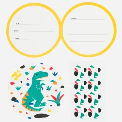 Discount My Little Day Dino Birthday Invitation Card (8)