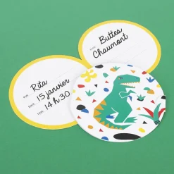Discount My Little Day Dino Birthday Invitation Card (8)
