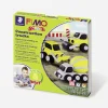 New Graine Créative Diy Construction Truck Kit In Fimo Clay