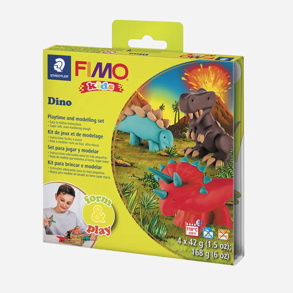 New Graine Créative Diy Dino Kit In Fimo Clay