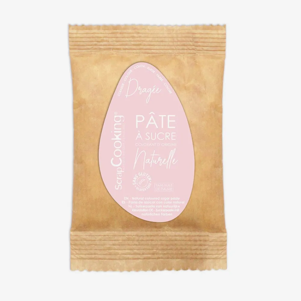 Clearance ScrapCooking Dragee Pink Sugar Paste