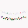 Cheap Meri Meri Easter Garlands: 1 Flower Garland And 1 Bunny Garland