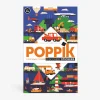 New Poppik Educational Poster + 44 Stickers: Vehicles