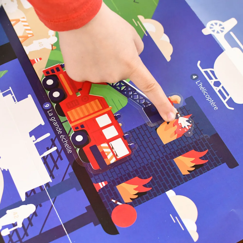 New Poppik Educational Poster + 44 Stickers: Vehicles