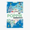 Fashion Poppik Educational Poster + 200 Stickers: Flags Of The World