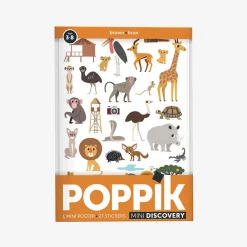 Shop Poppik Educational Poster + 27 Stickers: Safari