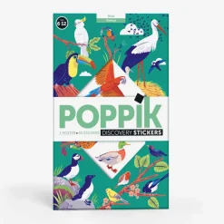 Clearance Poppik Educational Poster + 45 Stickers: Birds