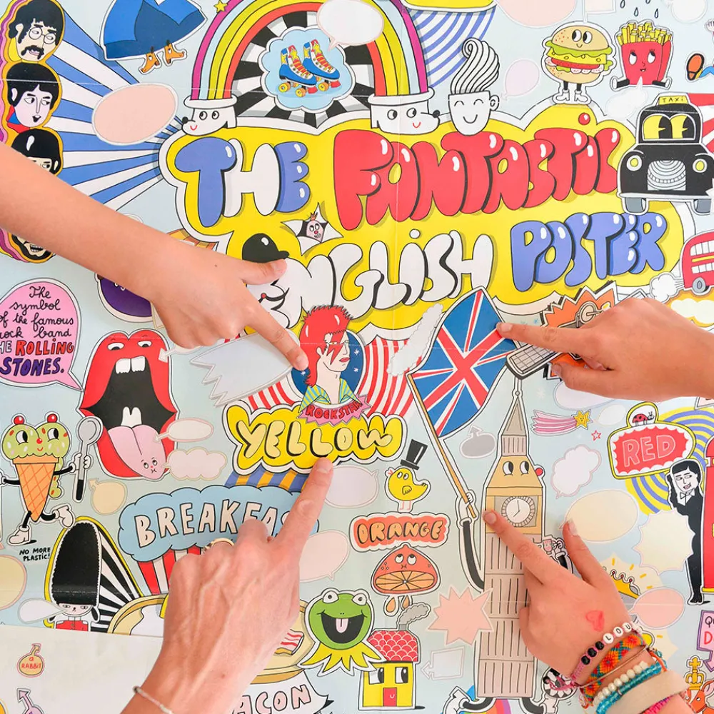 Best Sale Poppik Educational Poster + 85 Stickers: 100% English