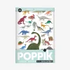 Store Poppik Educational Poster + 26 Stickers: Dinosaur