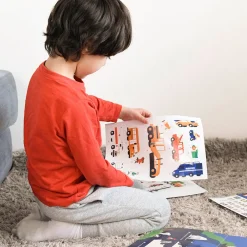 Store Poppik Educational Poster + 44 Stickers: Vehicles