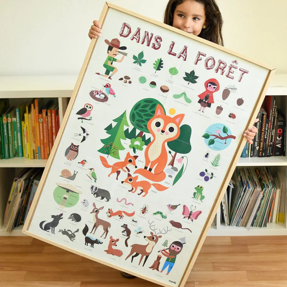 Flash Sale Poppik Educational Poster + 60 Stickers: In The Forest