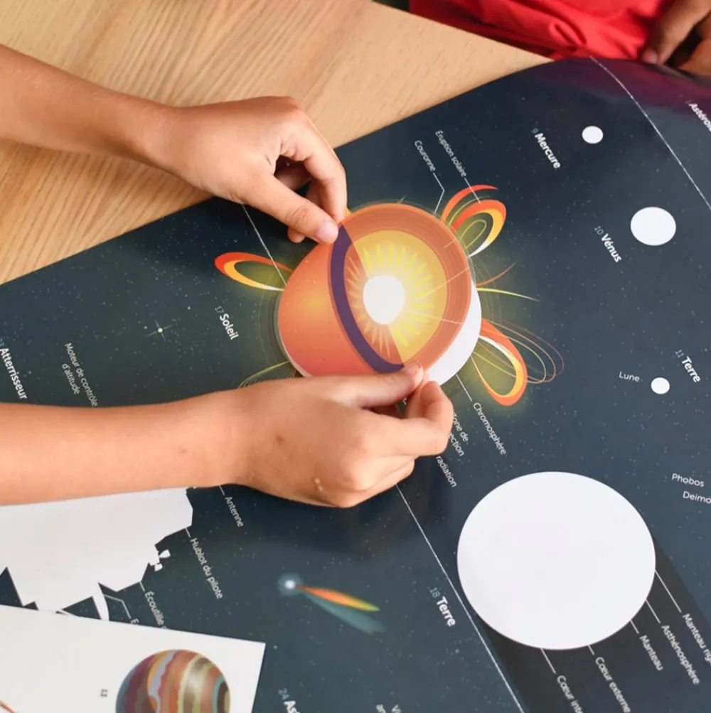 Best Poppik Educational Poster + 44 Stickers: Astronomy