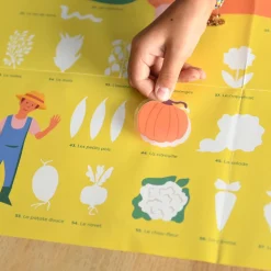 Flash Sale Poppik Educational Poster + 58 Stickers: Farm Animals