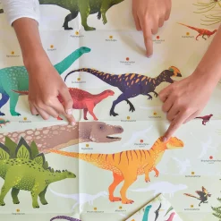 Outlet Poppik Educational Poster + 32 Stickers: Dinosaur