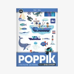 Discount Poppik Educational Poster + 27 Stickers: Blue Sea