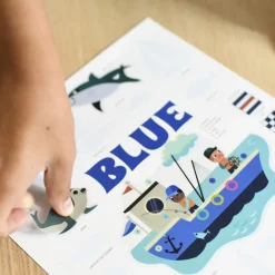 Discount Poppik Educational Poster + 27 Stickers: Blue Sea