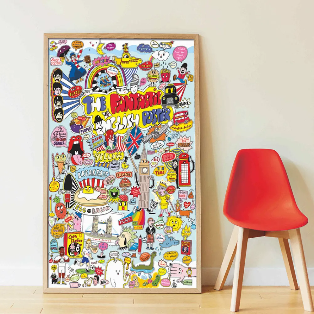 Shop Poppik Educational Poster + 85 Stickers: 100% English