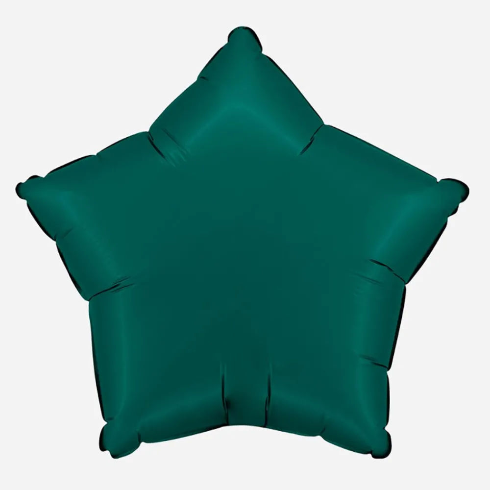 Fashion Grabo Balloons Emerald Green Satin Star Balloon