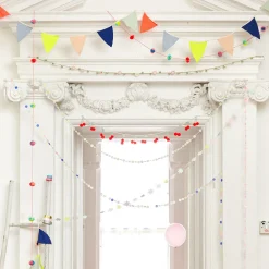 Best Sale Meri Meri Fabric Colored Pennant Garland