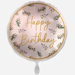 Cheap Ginger Ray Floral Happy Birthday Balloon