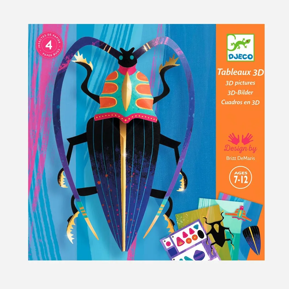 New Djeco Folding And Gluing Activity: Insects