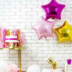 Hot Party Deco Fuchsia Star Balloon