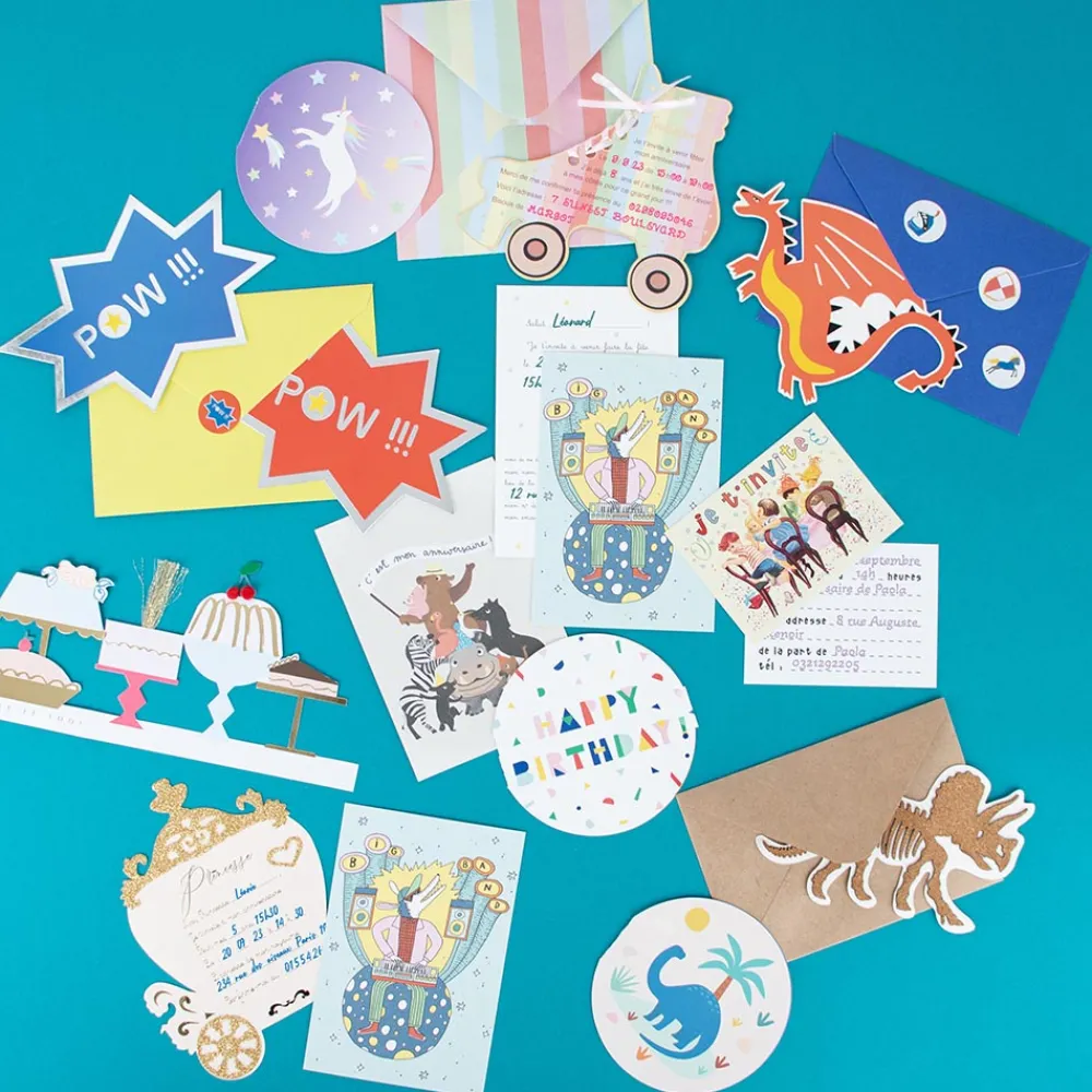 Hot My Little Day Galactic Unicorn Birthday Invitation (8)