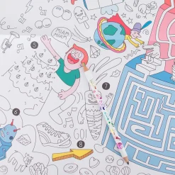 Flash Sale Omy Games Giant Coloring Poster
