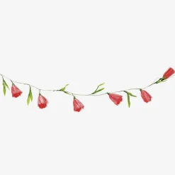 Hot Rico Design Garland Red Paper Flowers