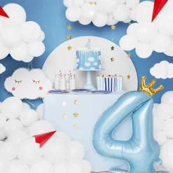 Flash Sale Party Deco Giant Air Balloon - Light Blue Number Balloon