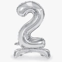 Best Party Deco Giant Air Balloon - Silver Number Balloon