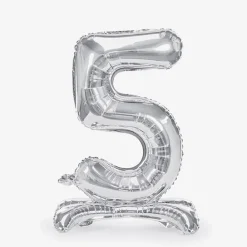 Best Party Deco Giant Air Balloon - Silver Number Balloon