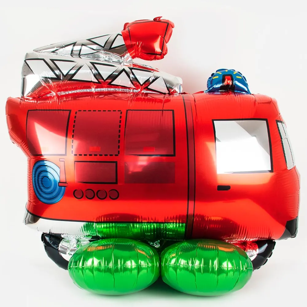 New Amscan Giant Balloon Fire Truck With Base