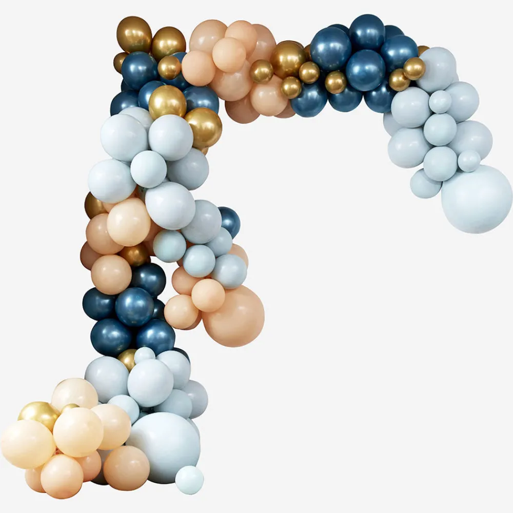 Discount Ginger Ray Giant Blue And Peach Balloon Arch